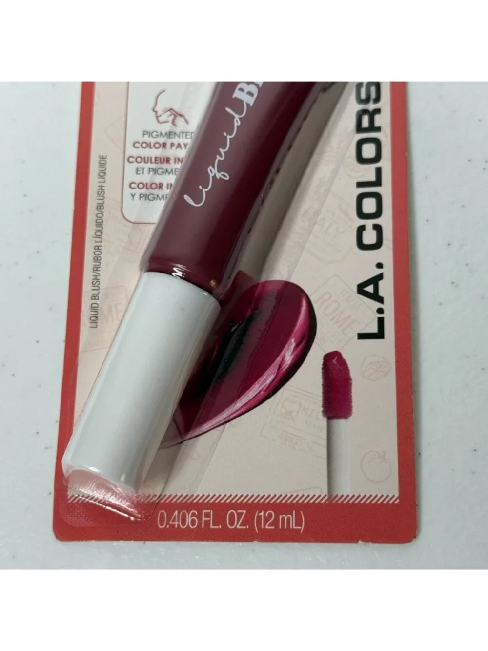 LA Colors Liquid Blush Grazie C37673 0.4 oz Pigmented Makeup Sealed